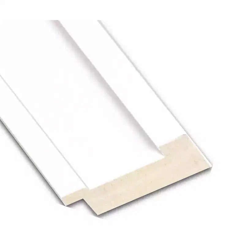 33" x 27" Non-Beveled White Wood Wall Mirror, Modern Rectangular