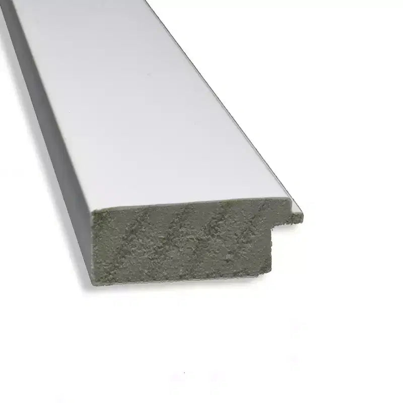 17" x 51" Non-Beveled White Narrow Full Length Door or Wall Mirror