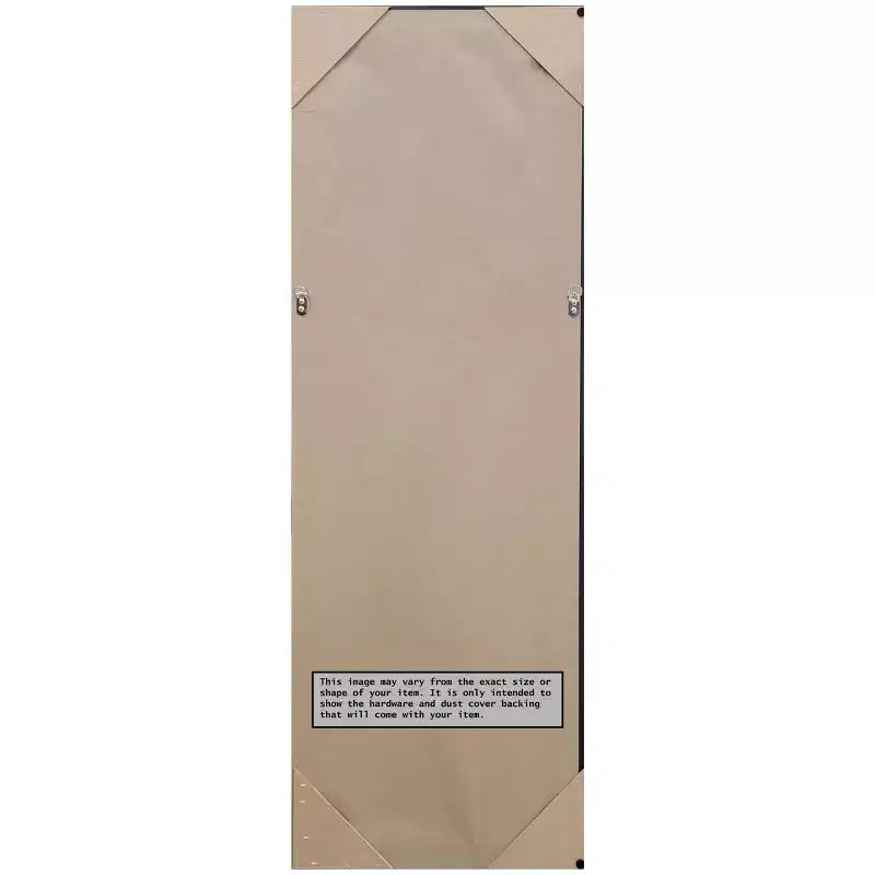 17" x 51" Non-Beveled White Narrow Full Length Door or Wall Mirror