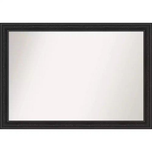 40" x 28" Non-Beveled Shipwreck Black Narrow Wall Mirror - Amanti Art: Modern Style, Polystyrene Frame