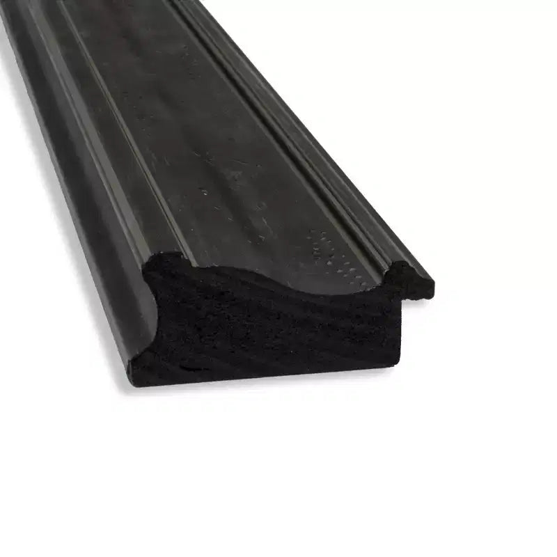 40" x 28" Non-Beveled Black Narrow Wall Mirror, Modern Style
