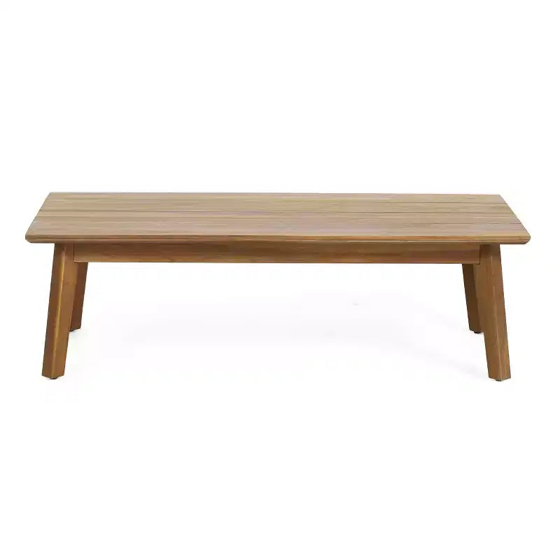 Conjunto de conversación para patio Christopher Knight Home Burchett de 2 piezas, de madera de acacia y mimbre, con cojines