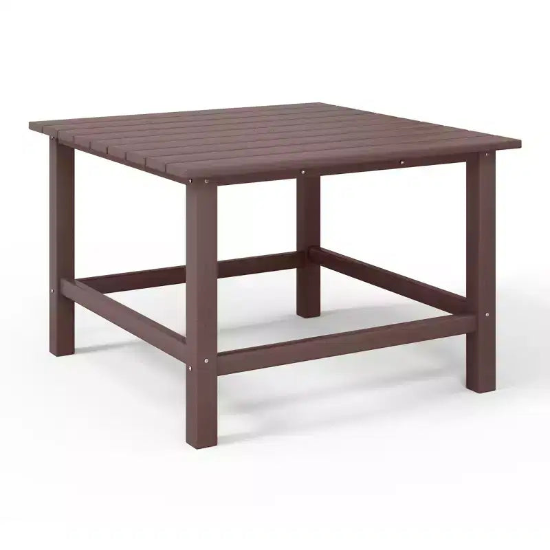 Conjunto de mesa de comedor cuadrada y sillas de 5 piezas para patio exterior infantil Malibu de HDPE de WestinTrends