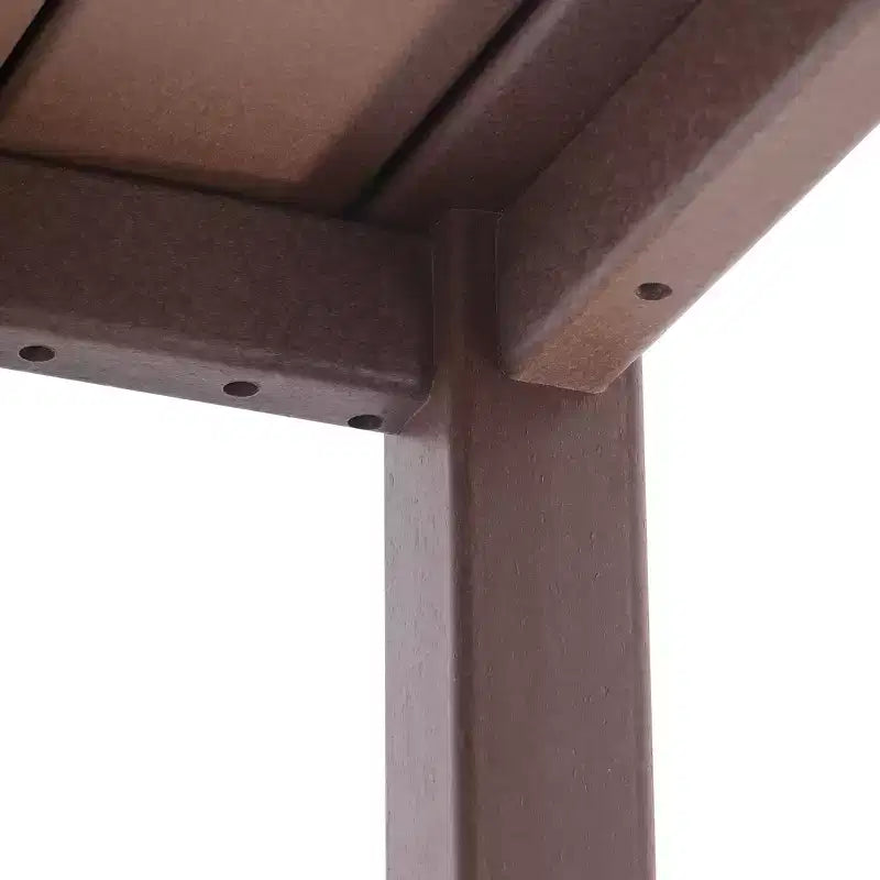 Conjunto de mesa de comedor cuadrada y sillas de 5 piezas para patio exterior infantil Malibu de HDPE de WestinTrends