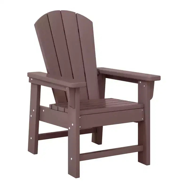 Conjunto de mesa de comedor cuadrada y sillas de 5 piezas para patio exterior infantil Malibu de HDPE de WestinTrends