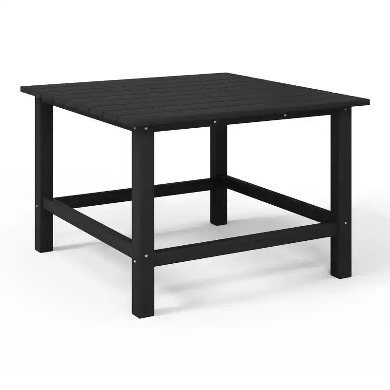 Conjunto de mesa de comedor cuadrada y sillas de 5 piezas para patio exterior infantil Malibu de HDPE de WestinTrends