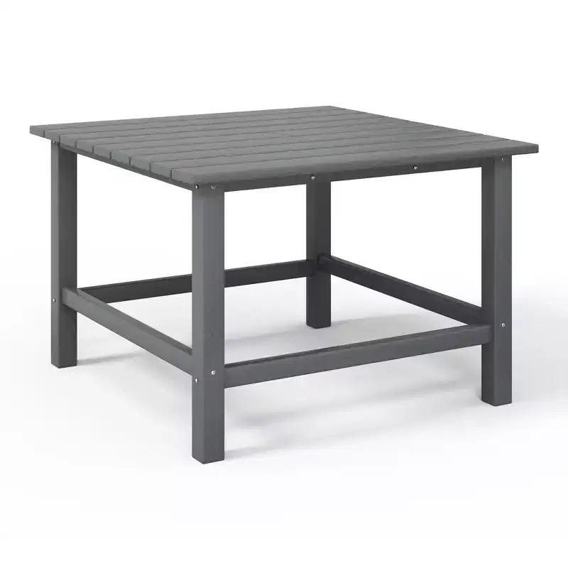 Conjunto de mesa de comedor cuadrada y sillas de 5 piezas para patio exterior infantil Malibu de HDPE de WestinTrends
