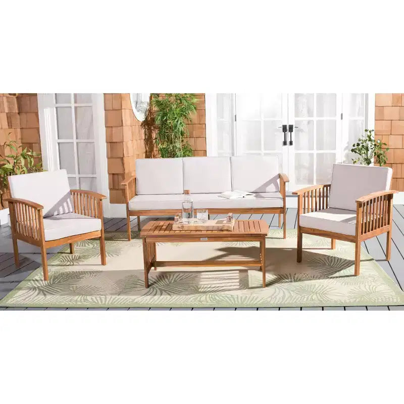 Juego de sala de 4 piezas Finnick - Interior/exterior - PAT7313 - Safavieh