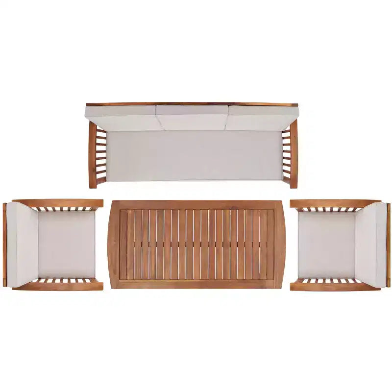 Juego de sala de 4 piezas Finnick - Interior/exterior - PAT7313 - Safavieh