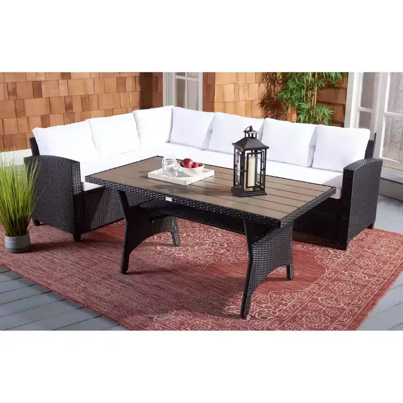 Jovita conjunto de asientos esquineros de 3 piezas - interior/exterior - PAT7707 - Safavieh