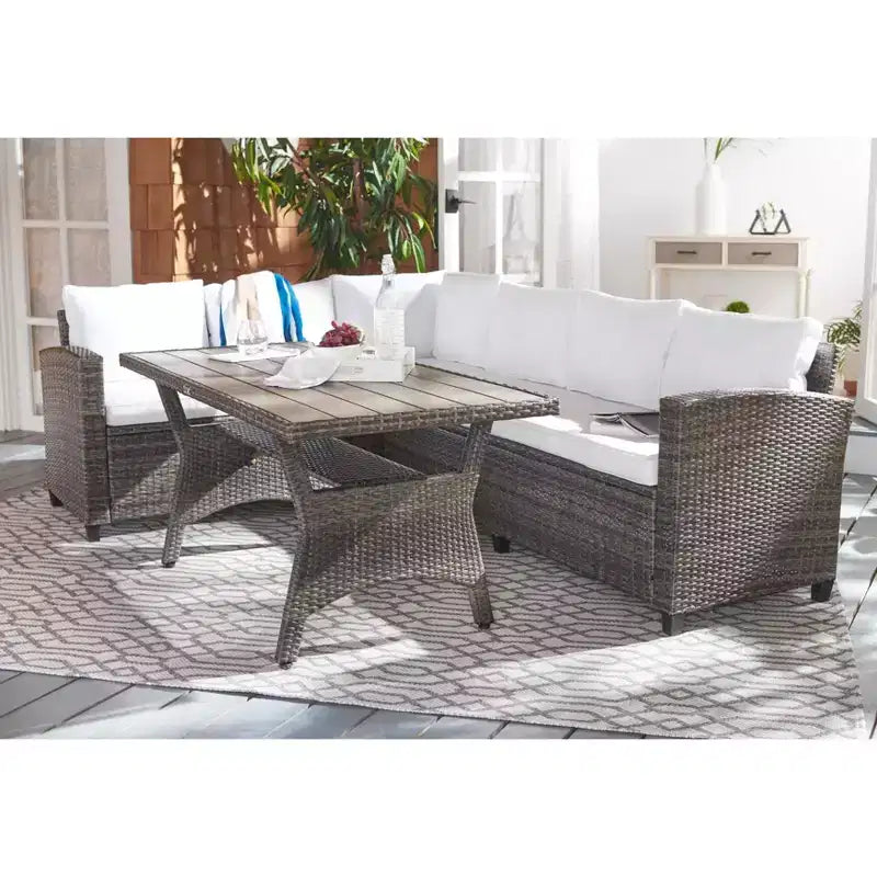 Jovita conjunto de asientos esquineros de 3 piezas - interior/exterior - PAT7707 - Safavieh