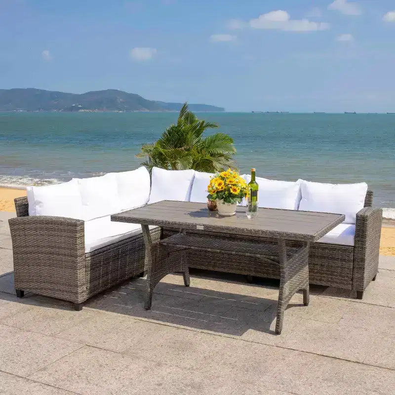 Jovita conjunto de asientos esquineros de 3 piezas - interior/exterior - PAT7707 - Safavieh