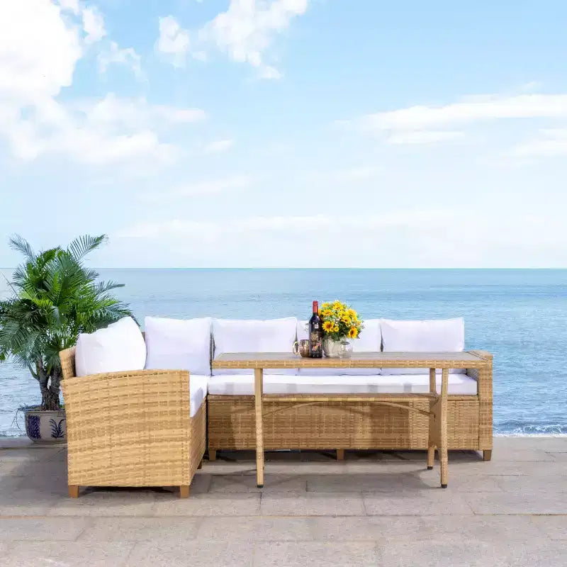 Jovita conjunto de asientos esquineros de 3 piezas - interior/exterior - PAT7707 - Safavieh