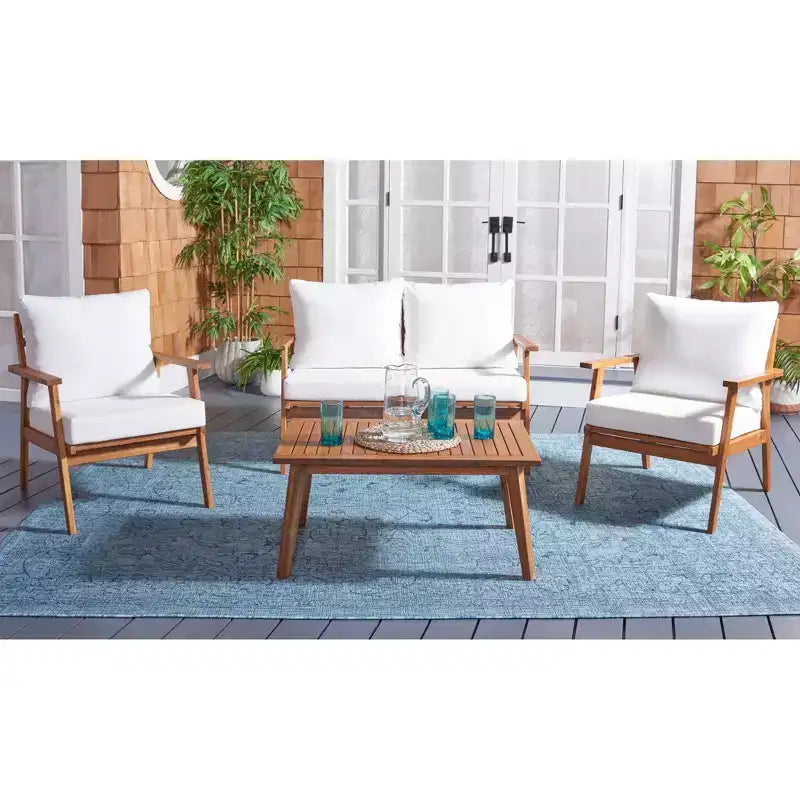 Conjunto de sala de 4 piezas Castalia - Interior/exterior - PAT7305 - Safavieh