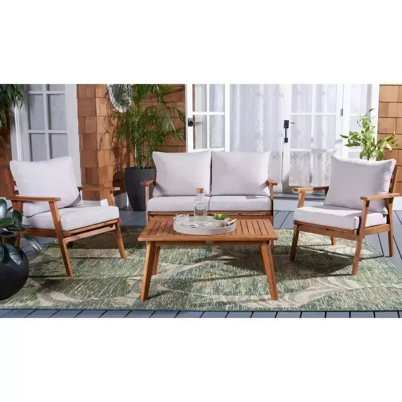 Conjunto de sala de 4 piezas Castalia - Interior/exterior - PAT7305 - Safavieh