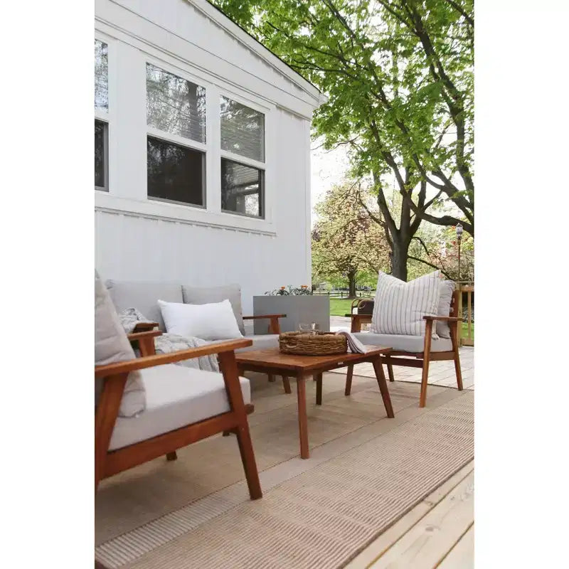 Conjunto de sala de 4 piezas Castalia - Interior/exterior - PAT7305 - Safavieh