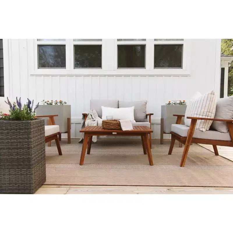 Conjunto de sala de 4 piezas Castalia - Interior/exterior - PAT7305 - Safavieh