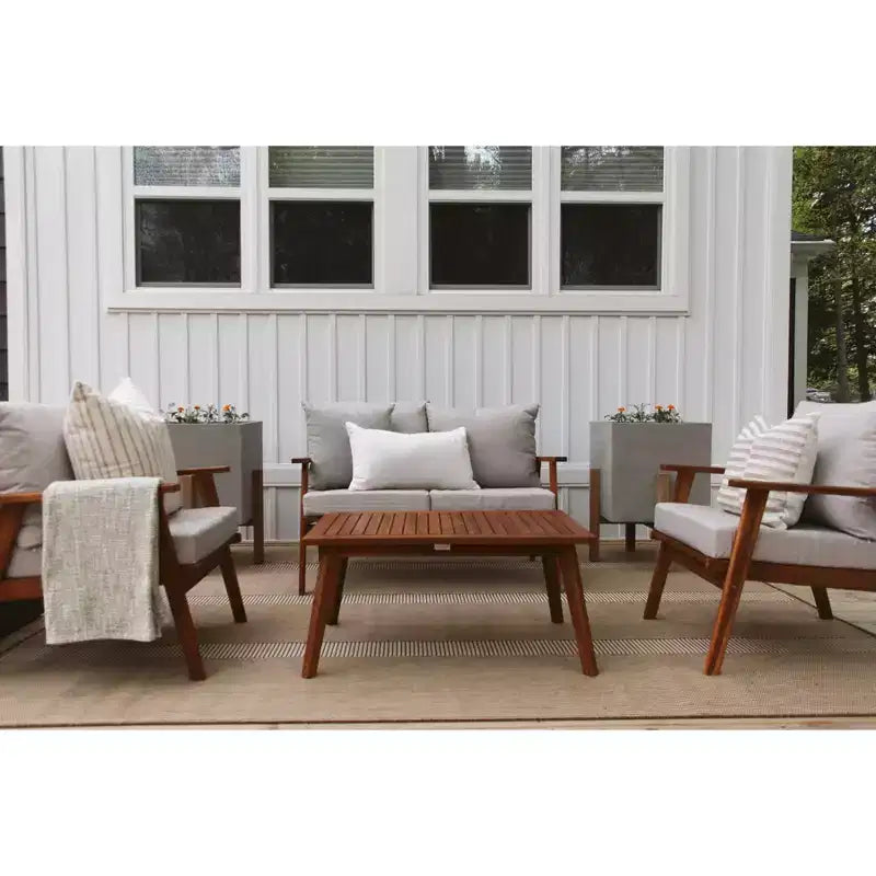 Conjunto de sala de 4 piezas Castalia - Interior/exterior - PAT7305 - Safavieh