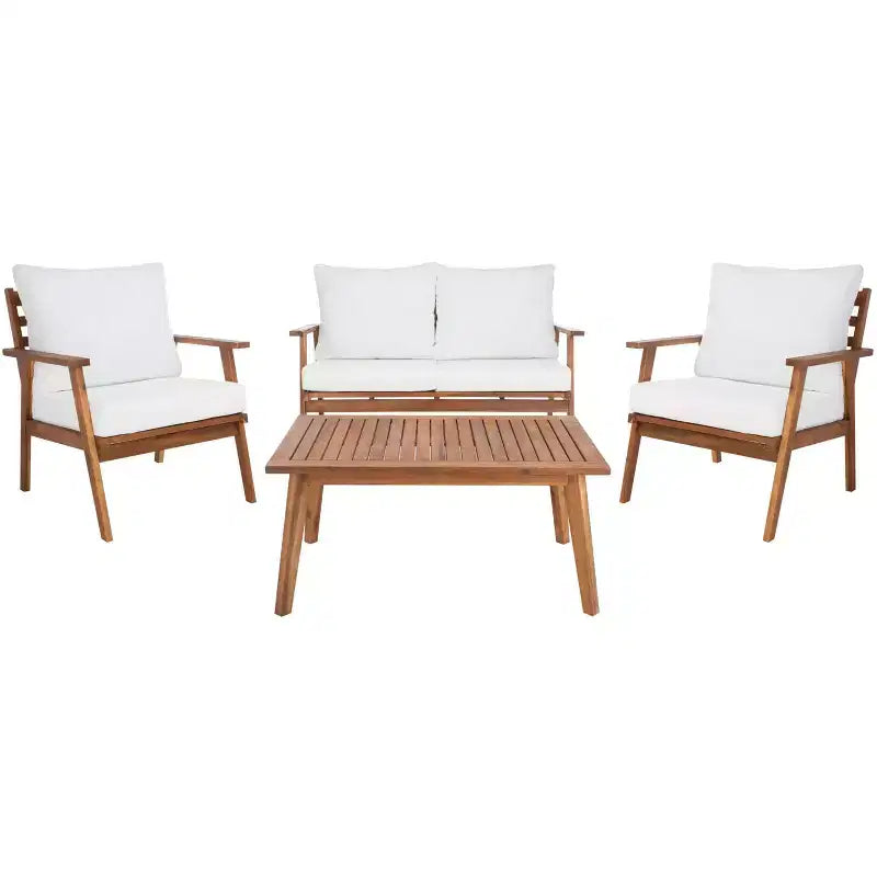 Castalia 4 Piece Living Set - Indoor/Outdoor - PAT7305 - Safavieh