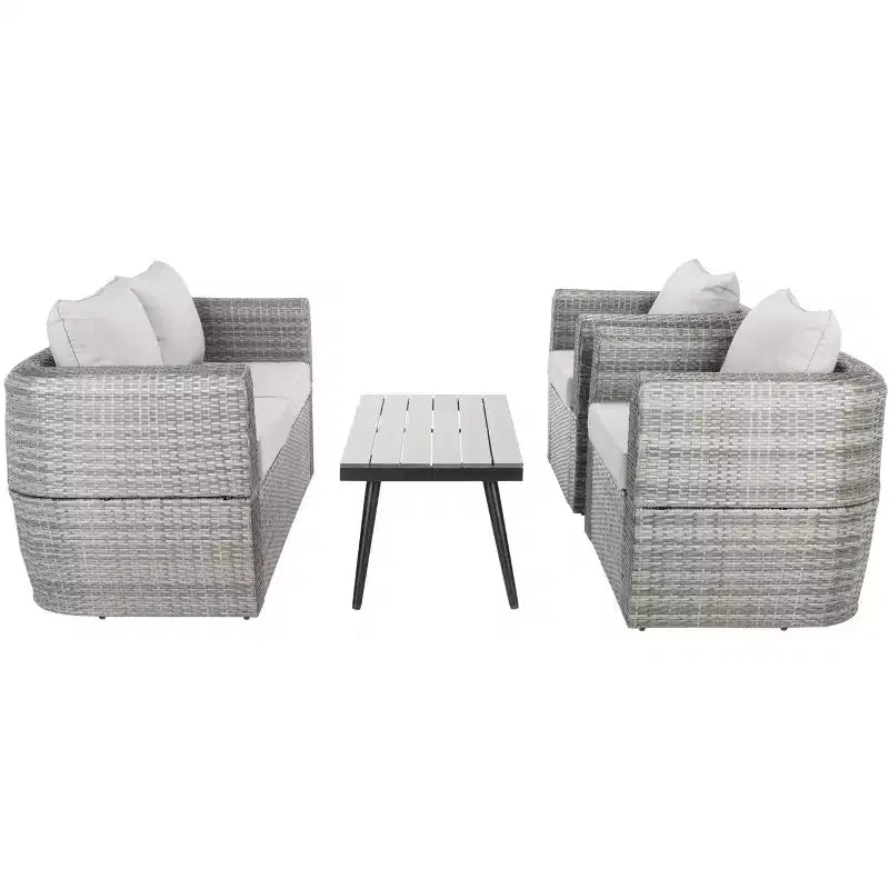 Tarien Ensemble de salon de 4 pièces - intérieur/extérieur - PAT7524 - Safavieh