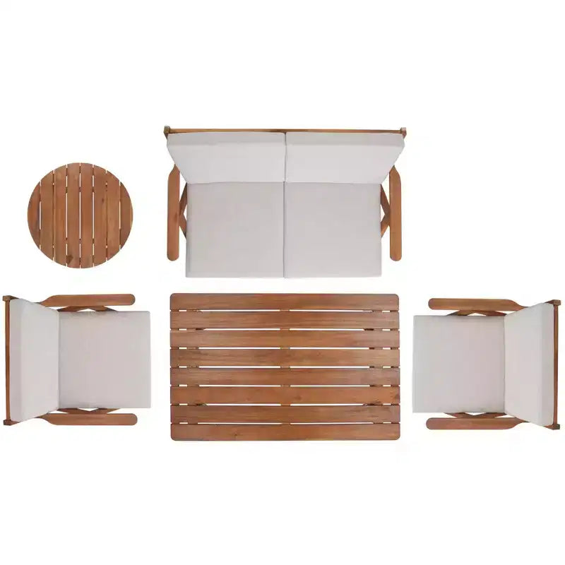 Conjunto de sala de 5 piezas Dryad - para interior/exterior - PAT7306 - Safavieh