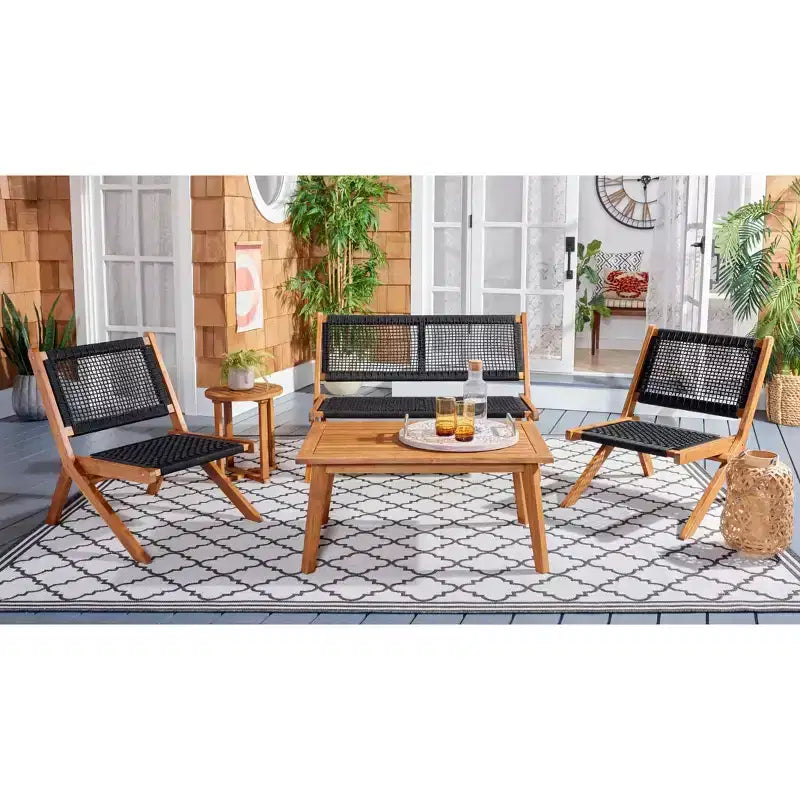 Conjunto de sala de 5 piezas Kobina - Interior/exterior - PAT7314 - Safavieh