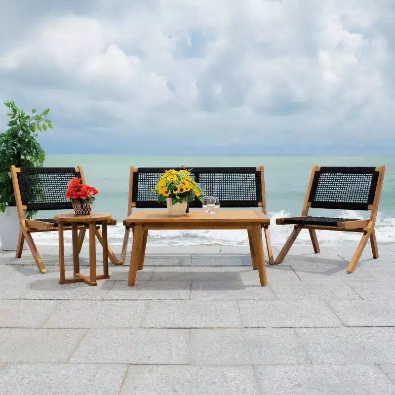 Conjunto de sala de 5 piezas Kobina - Interior/exterior - PAT7314 - Safavieh