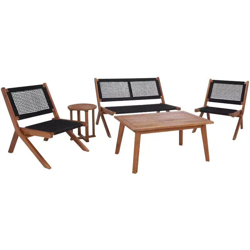 Conjunto de sala de 5 piezas Kobina - Interior/exterior - PAT7314 - Safavieh