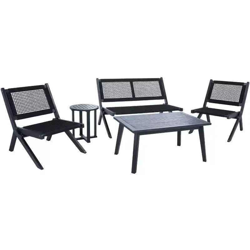 Conjunto de sala de 5 piezas Kobina - Interior/exterior - PAT7314 - Safavieh