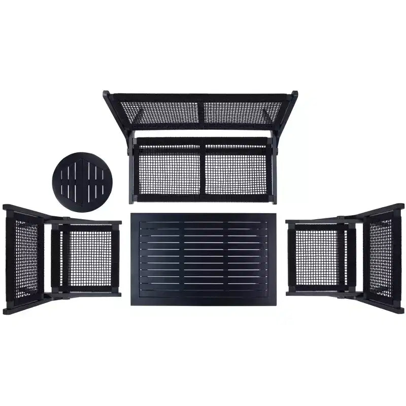 Conjunto de sala de 5 piezas Kobina - Interior/exterior - PAT7314 - Safavieh