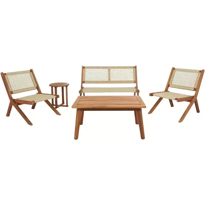 Conjunto de sala de 5 piezas Kobina - Interior/exterior - PAT7314 - Safavieh