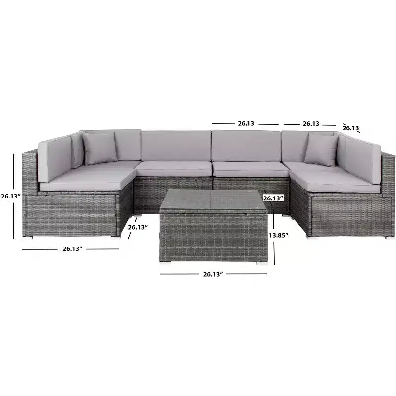 Ensemble de salon Diona - intérieur/extérieur - PAT7510 - Safavieh