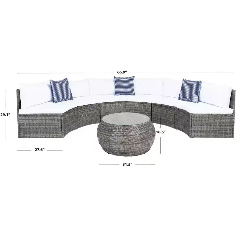 Conjunto de sala Jesvita - Interior/exterior - PAT7701 - Safavieh