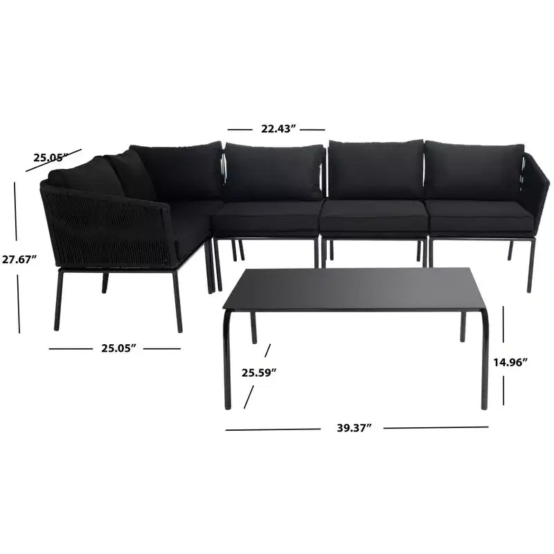 Conjunto de sala Remsin - para interiores/exteriores - PAT7521 - Safavieh