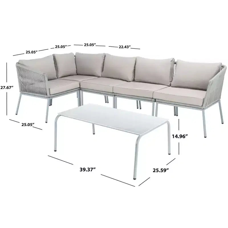 Conjunto de sala Remsin - para interiores/exteriores - PAT7521 - Safavieh