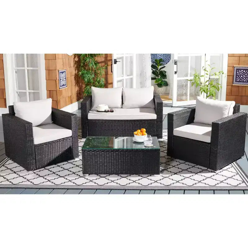 Juego de sala de 4 piezas Machie - Interior/exterior - PAT7508 - Safavieh