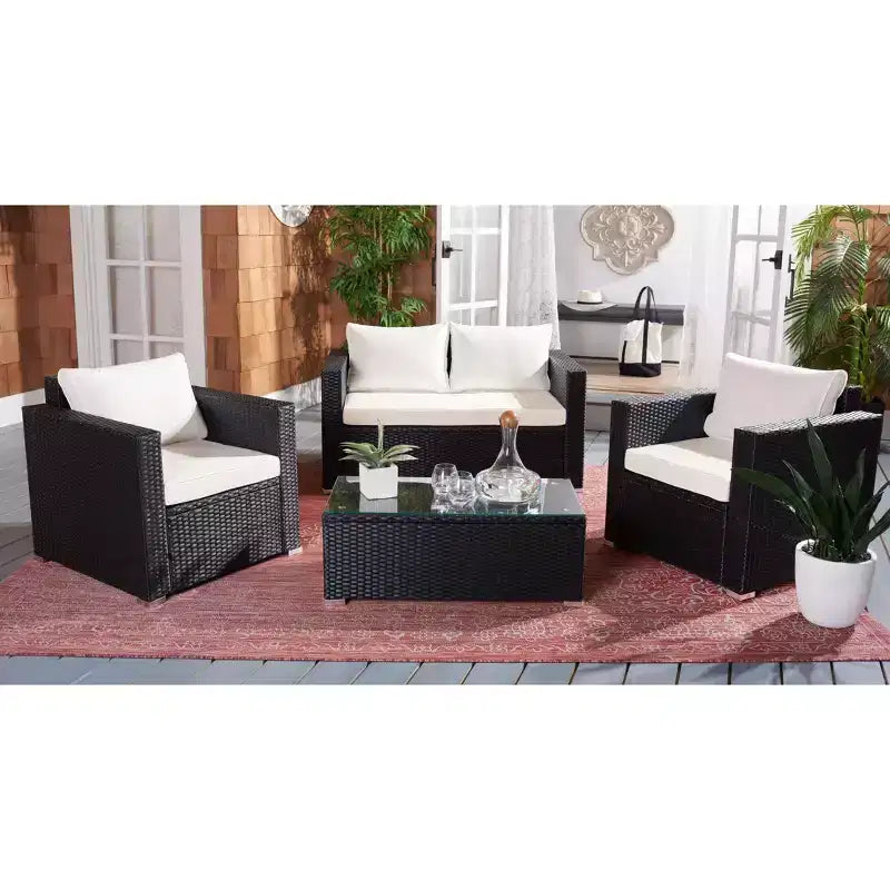 Juego de sala de 4 piezas Machie - Interior/exterior - PAT7508 - Safavieh
