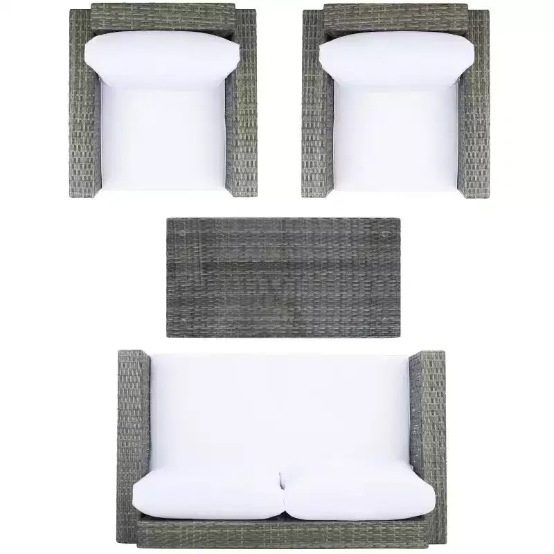 Juego de sala de 4 piezas Machie - Interior/exterior - PAT7508 - Safavieh