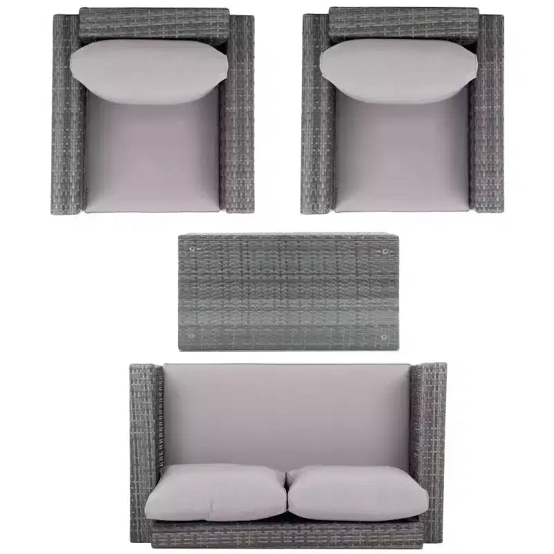 Juego de sala de 4 piezas Machie - Interior/exterior - PAT7508 - Safavieh
