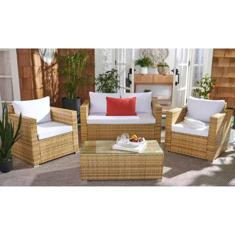 Juego de sala de 4 piezas Machie - Interior/exterior - PAT7508 - Safavieh