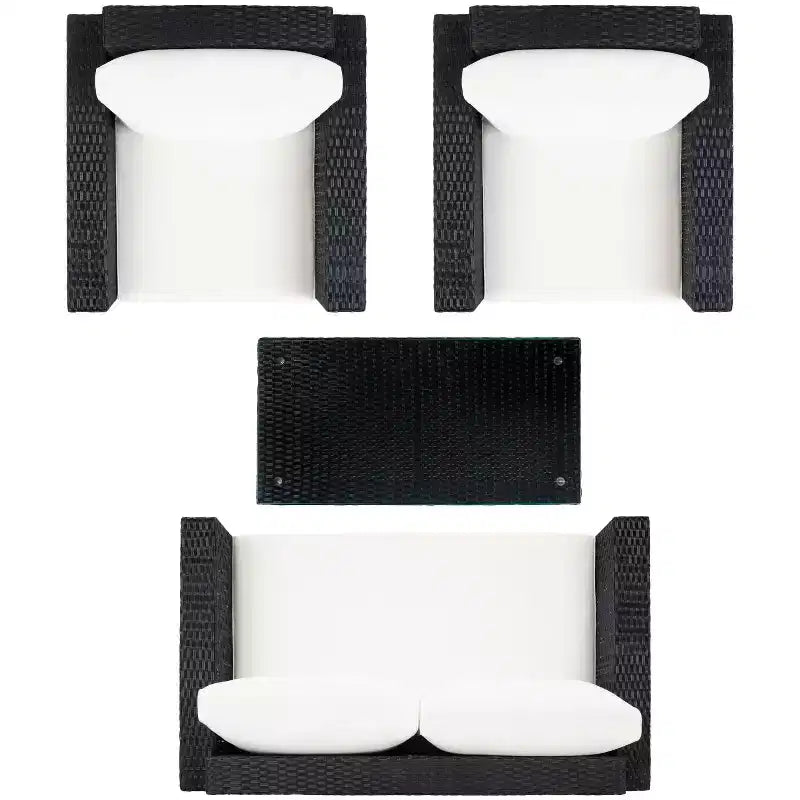 Juego de sala de 4 piezas Machie - Interior/exterior - PAT7508 - Safavieh