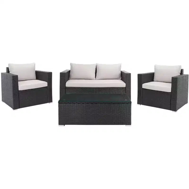 Juego de sala de 4 piezas Machie - Interior/exterior - PAT7508 - Safavieh