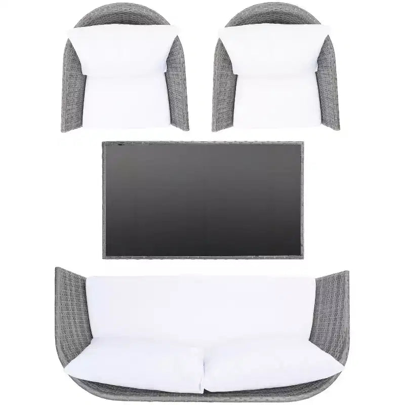 Conjunto de sala Malsor de 4 piezas - Interior/exterior - PAT7529 - Safavieh