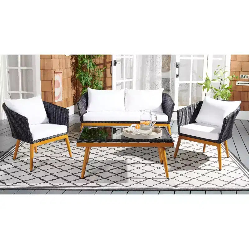 Conjunto de sala Malsor de 4 piezas - Interior/exterior - PAT7529 - Safavieh
