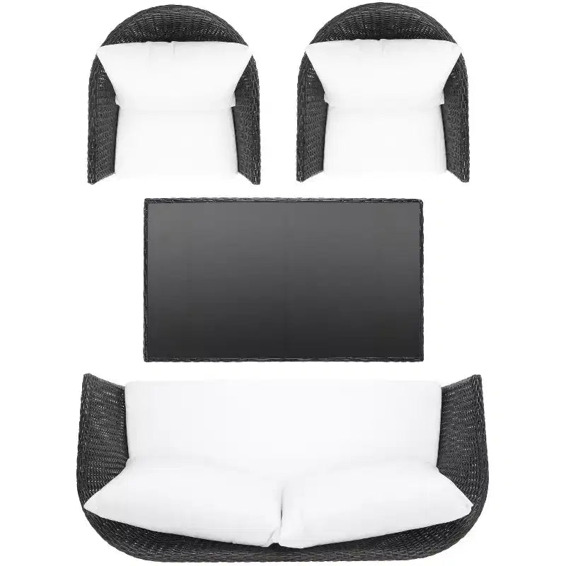 Conjunto de sala Malsor de 4 piezas - Interior/exterior - PAT7529 - Safavieh