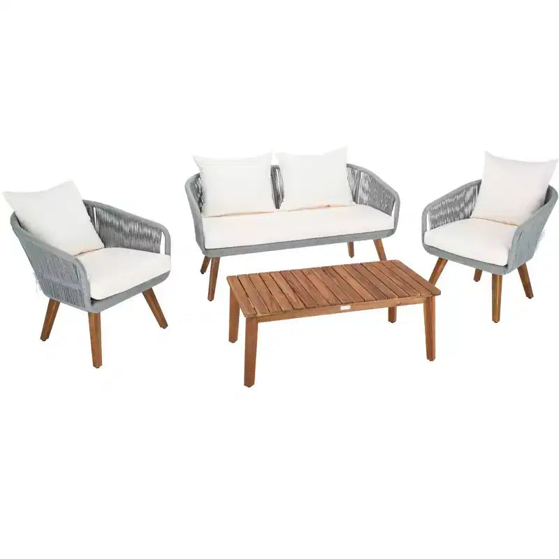 Juego de sala de 4 piezas Prester - Interior/exterior - PAT7073 - Safavieh