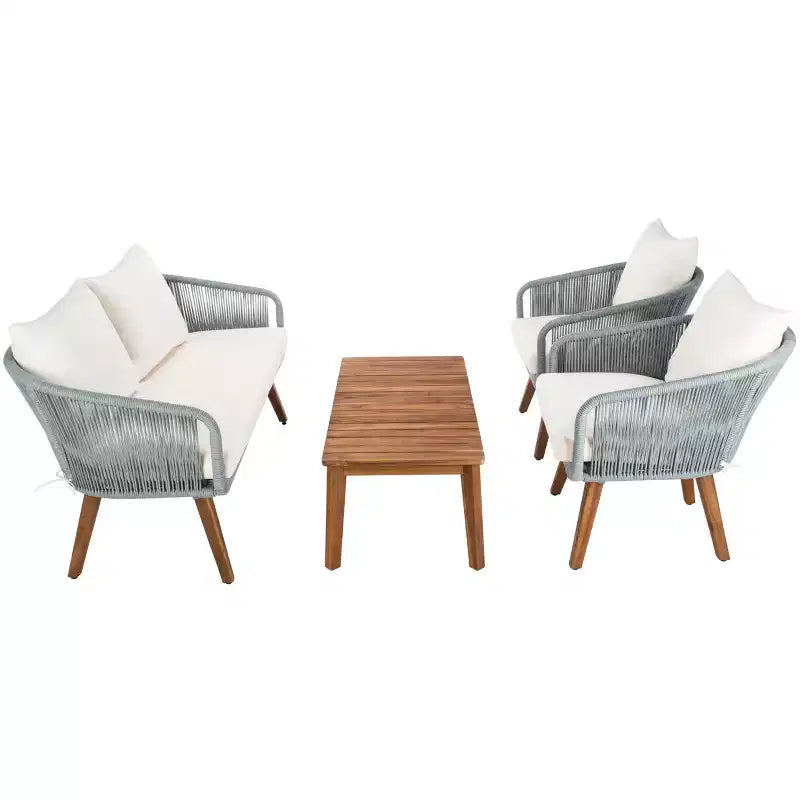 Juego de sala de 4 piezas Prester - Interior/exterior - PAT7073 - Safavieh