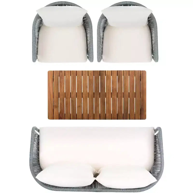 Juego de sala de 4 piezas Prester - Interior/exterior - PAT7073 - Safavieh