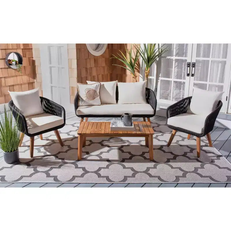 Juego de sala de 4 piezas Prester - Interior/exterior - PAT7073 - Safavieh