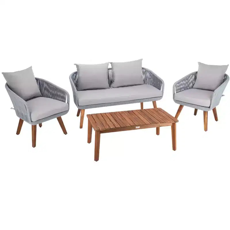 Juego de sala de 4 piezas Prester - Interior/exterior - PAT7073 - Safavieh